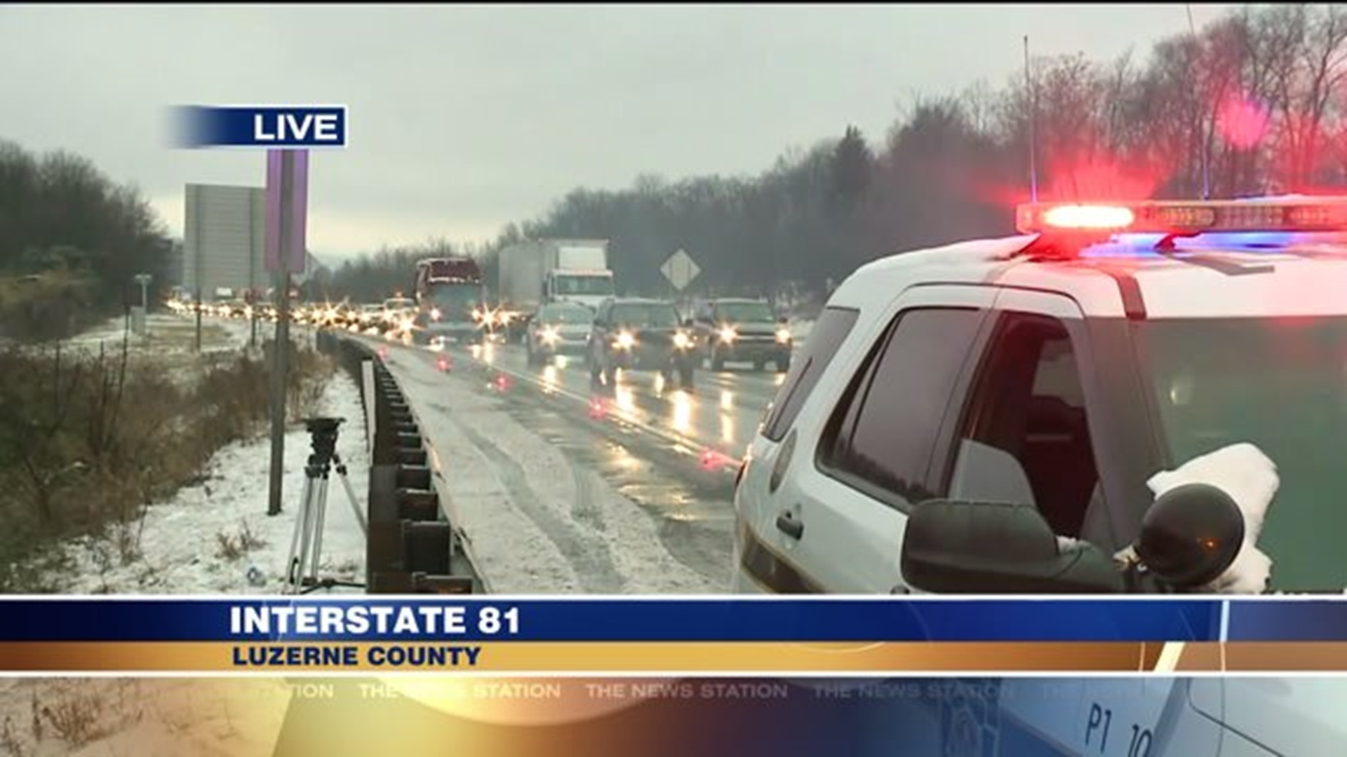 Traffic Slowed on Interstate 81 Due to Crash in Luzerne County