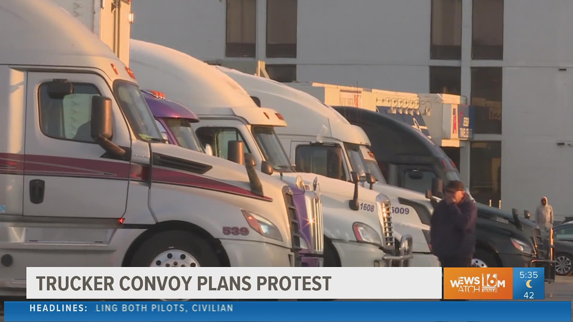 A convoy of protesting truckers could impact your morning commute Wednesday.