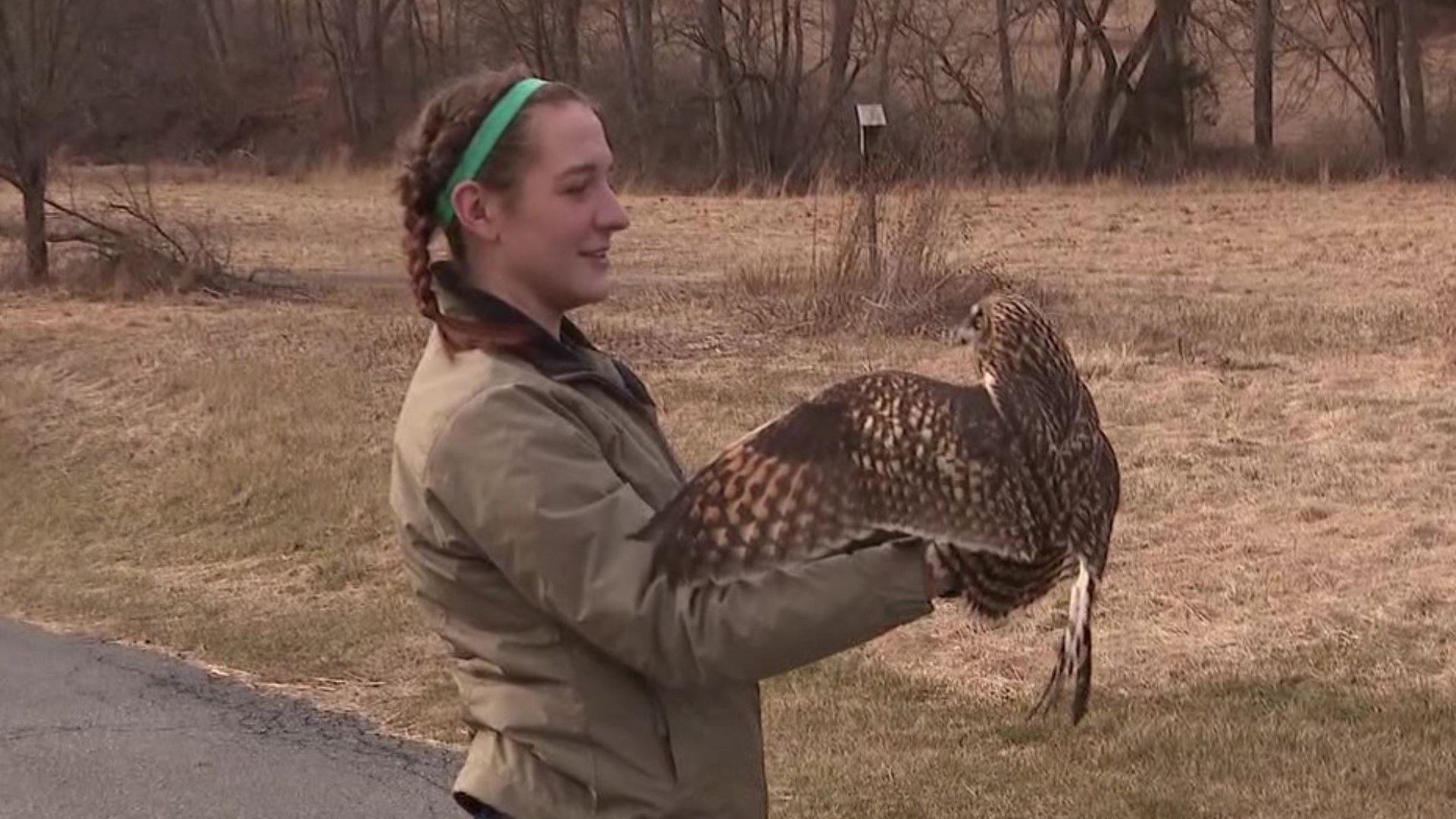 An owl that is rare in our area was released on Monday at a wildlife refuge in the Poconos.