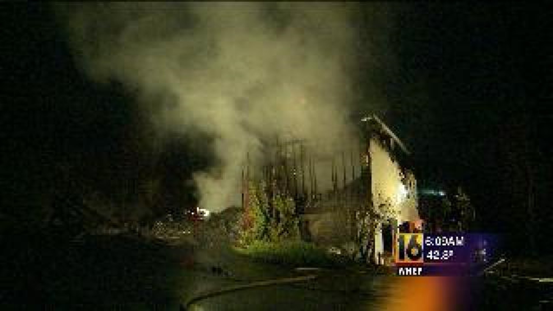 Home Destroyed By Fire