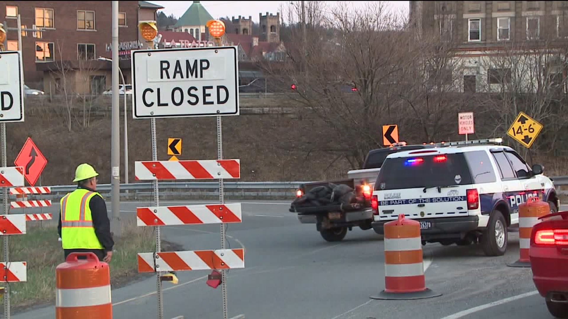 Central Scranton Expressway Closed, Expected to Reopen Monday Morning