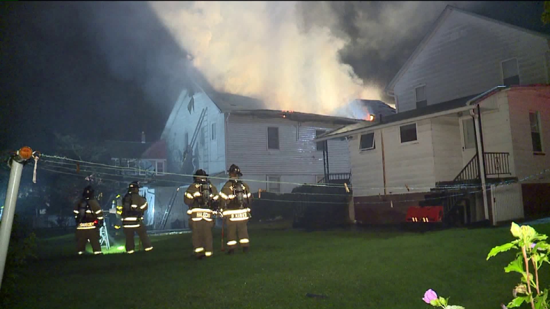 Fire Destroys Home in Luzerne County
