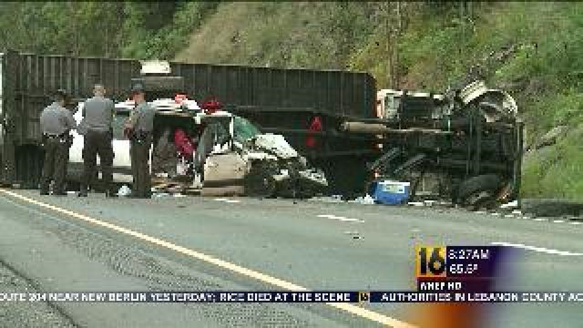 Eight Hurt in Interstate 81 Crash