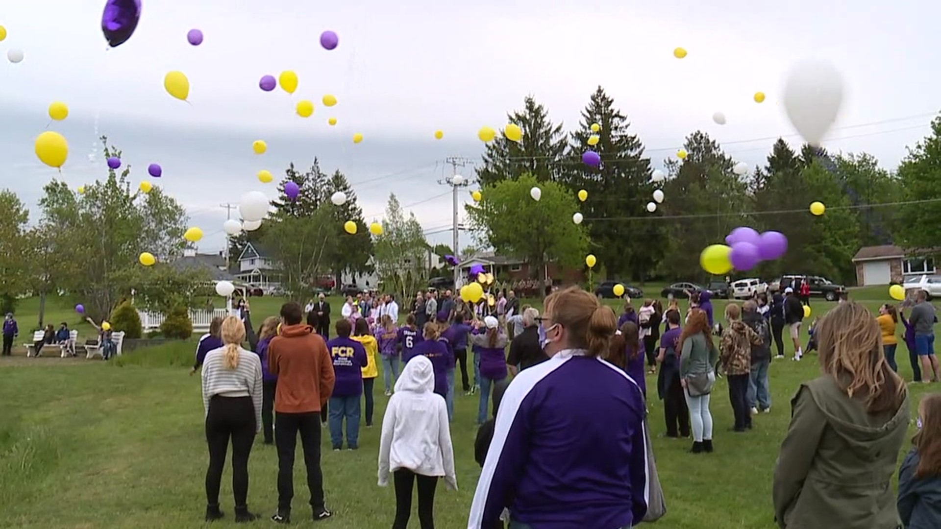 His classmates couldn't attend his funeral, so they came together to honor him in a different way.