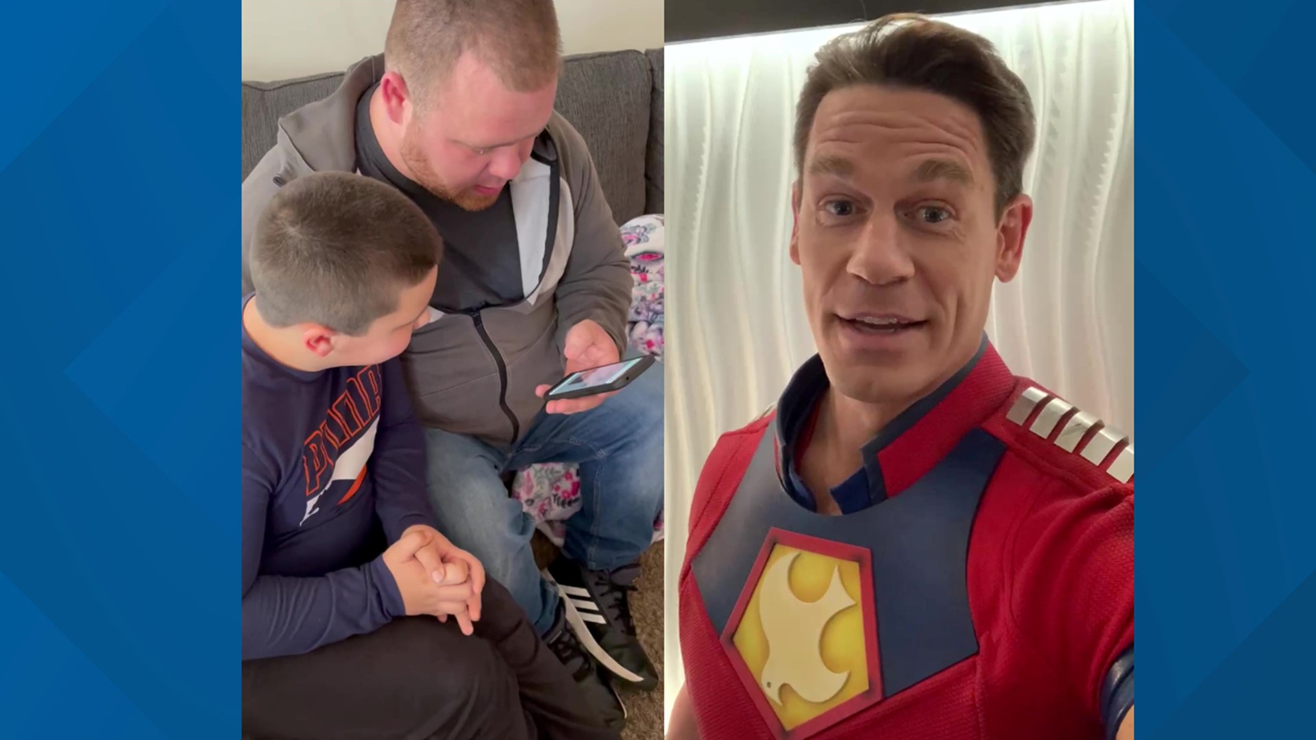 Jaxson Dempsey saved his sister from choking earlier this month and credits Cena for showing him how to save someone in that situation.