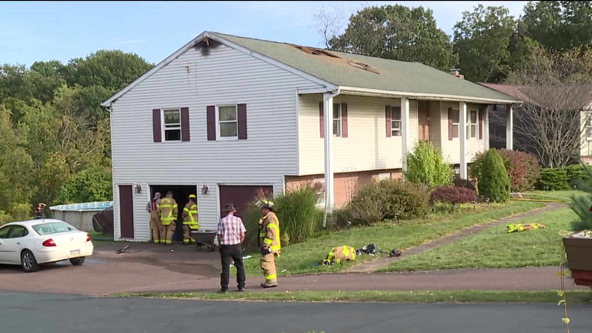 Flames Rip Through Home in Luzerne County