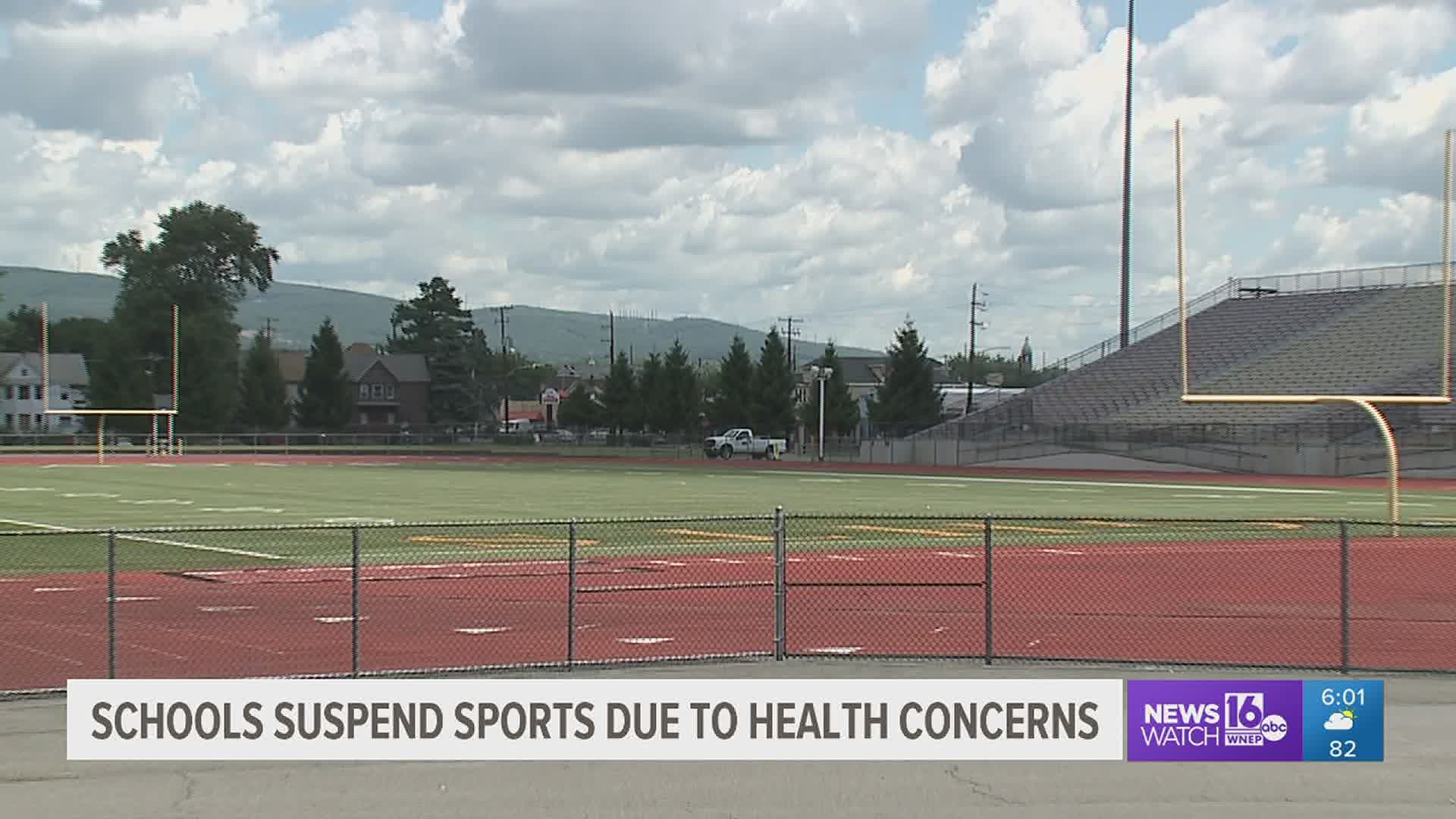 Scranton and Old Forge School Districts have decided to temporarily halt athletics and extracurricular activities until further notice.