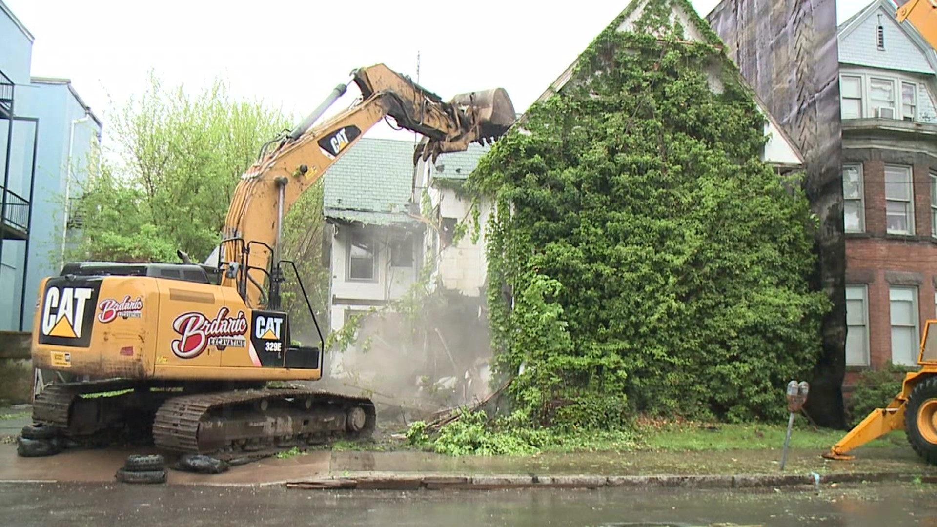 The city paid for the demolition of the home.