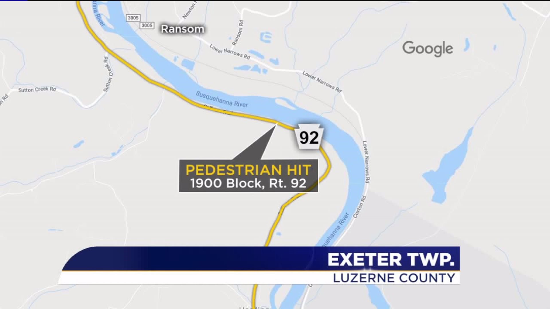 Girl Hit by Vehicle in Exeter Township