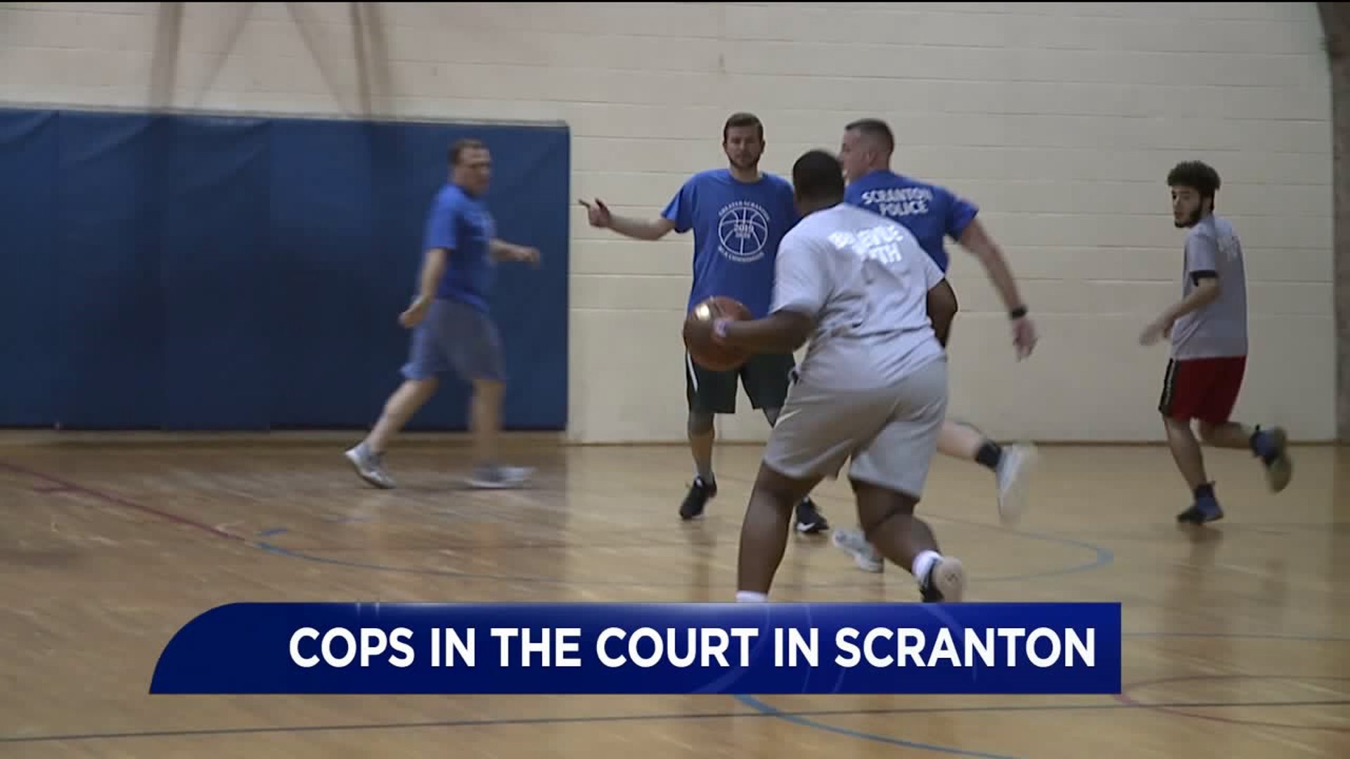 Cops on the Court in Scranton