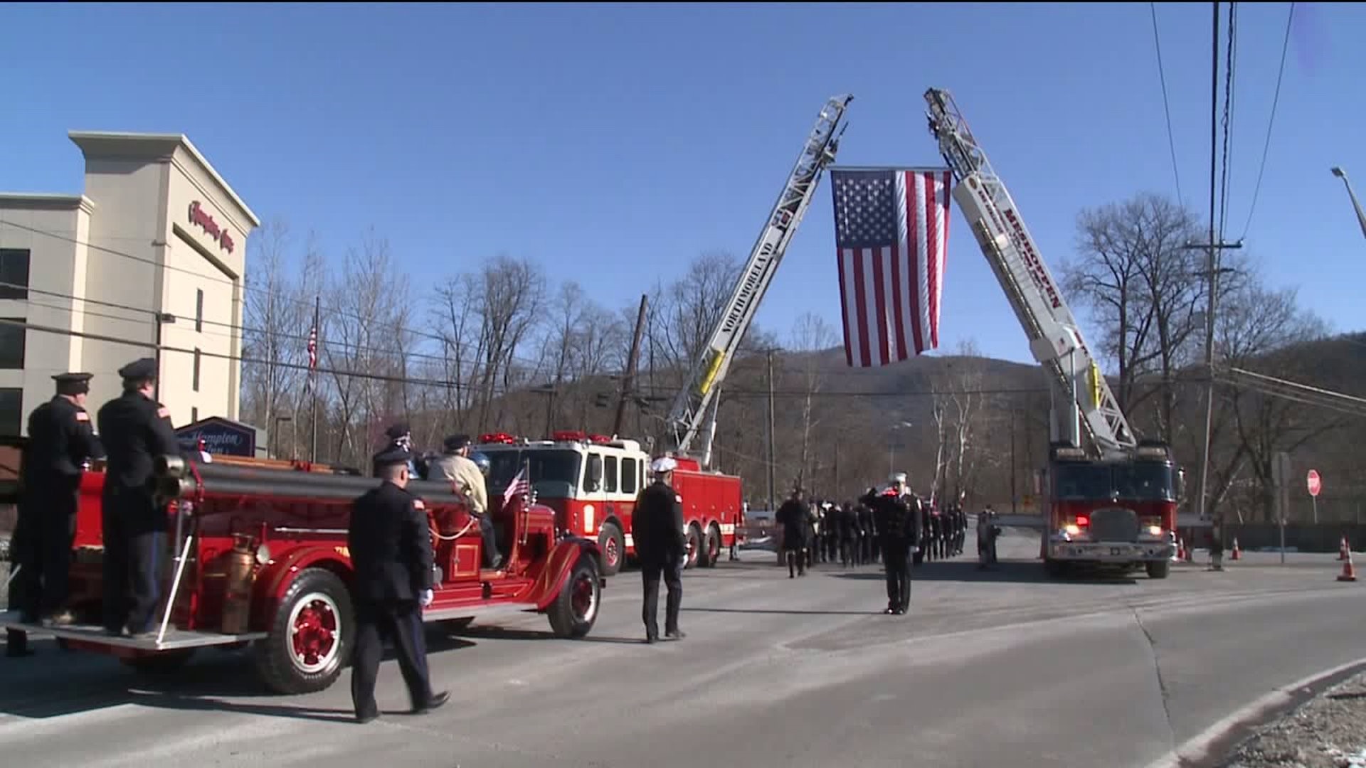'He was a great guy' - Funeral Procession Honors Tunkhannock Firefighter