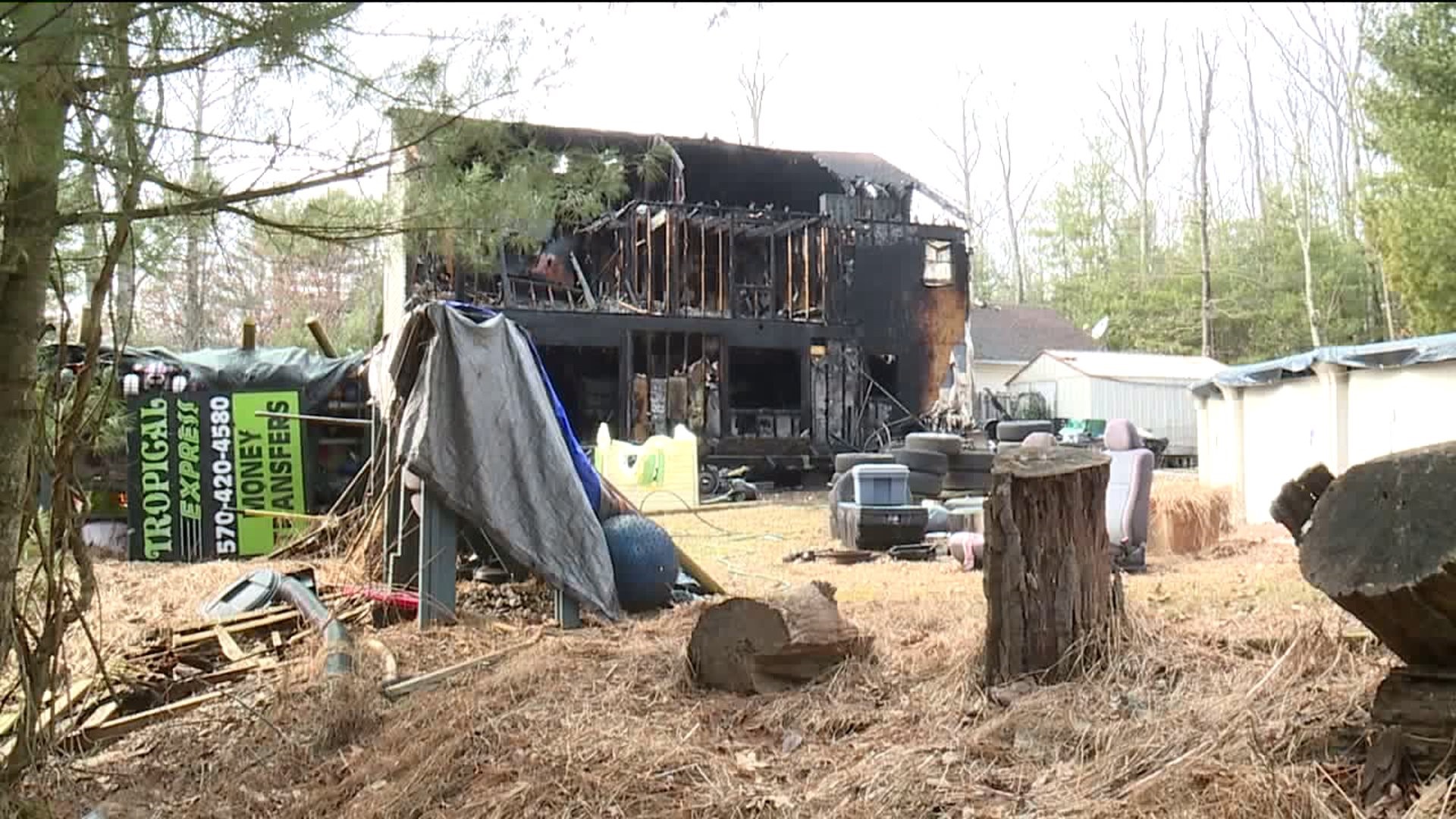 Home in Poconos Ripped by Fire