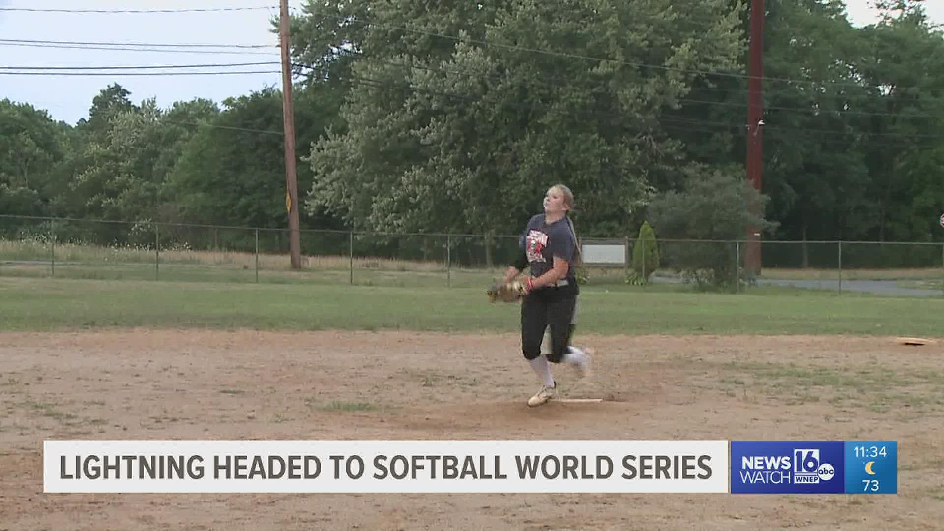 The Lackawanna Lightning leave Friday for the Softball World Series in Buffalo, New York for the double elimination tournament.