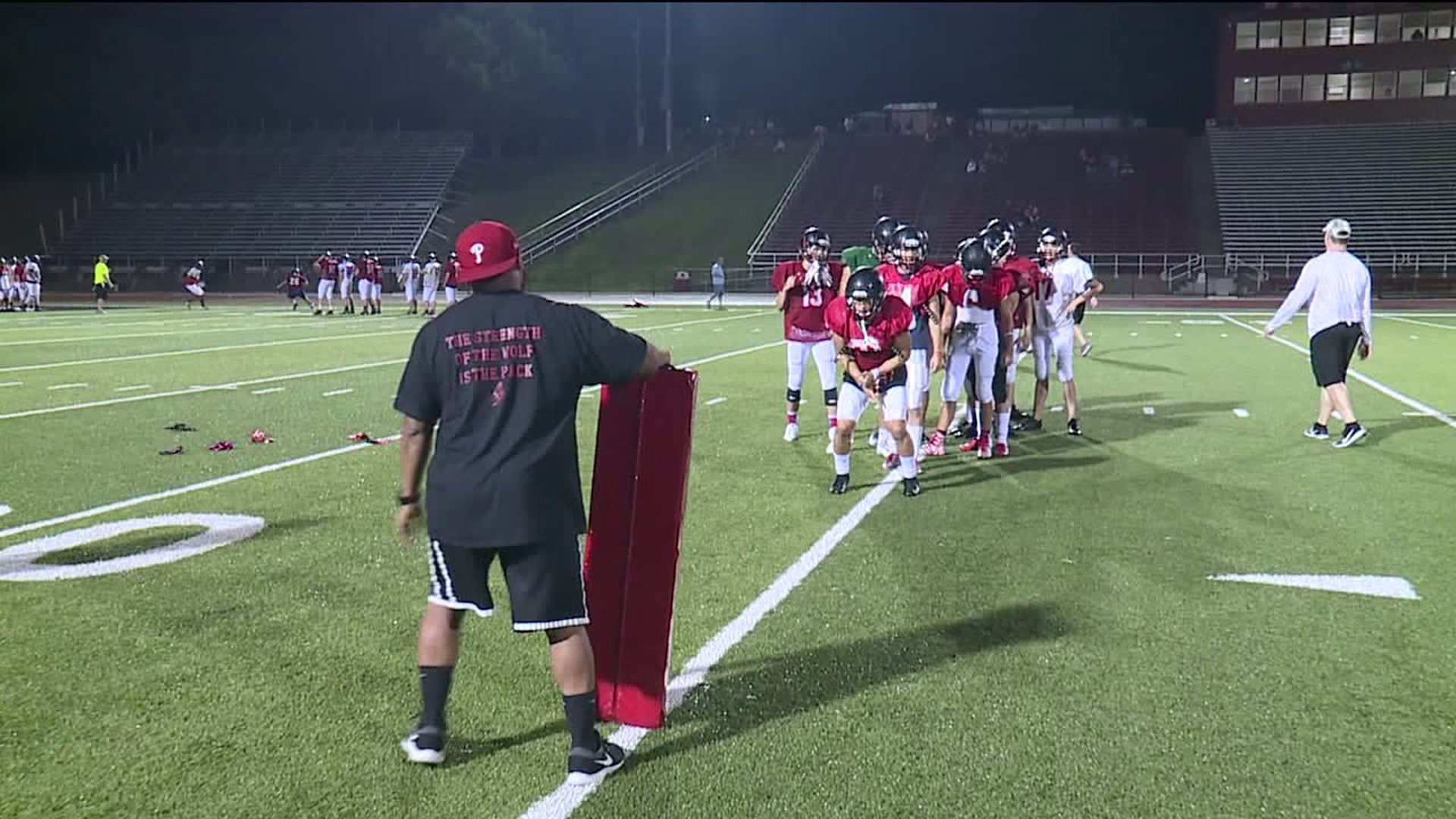 Williamsport Millionaires Hold First Full-Pads Practice of Season at Midnight