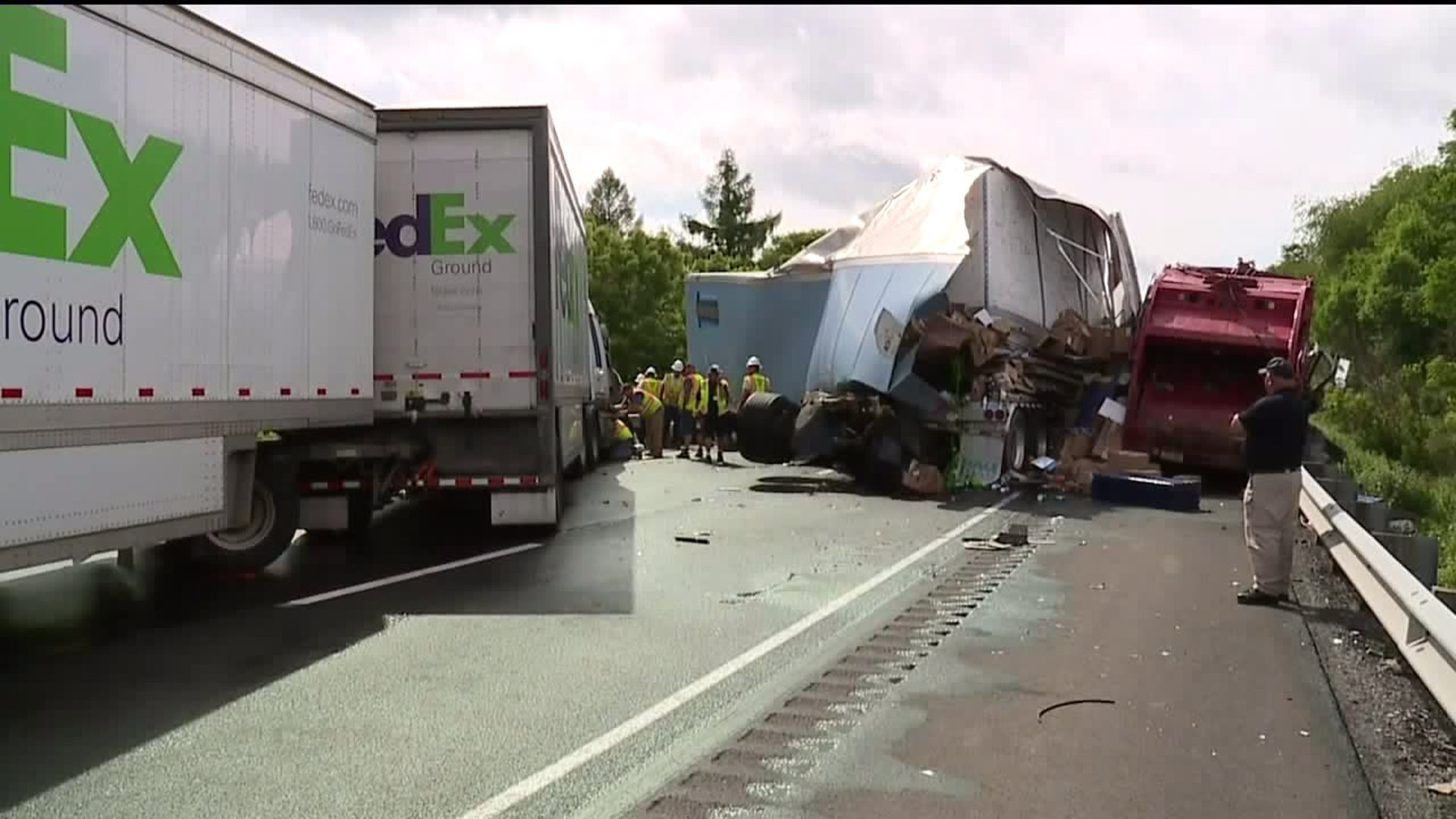 Interstate 80 Remains Closed After Deadly Pile-up in Northumberland County