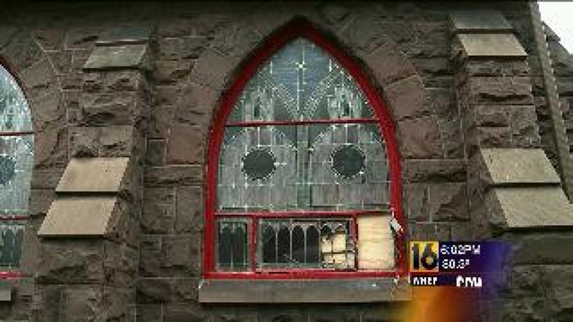 Church Burglar Smashes Stained Glass