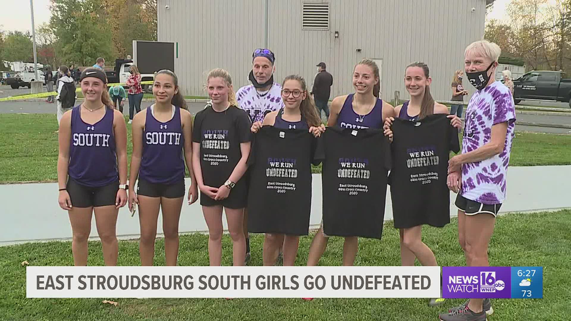 ES South Girls Cross Country goes undefeated