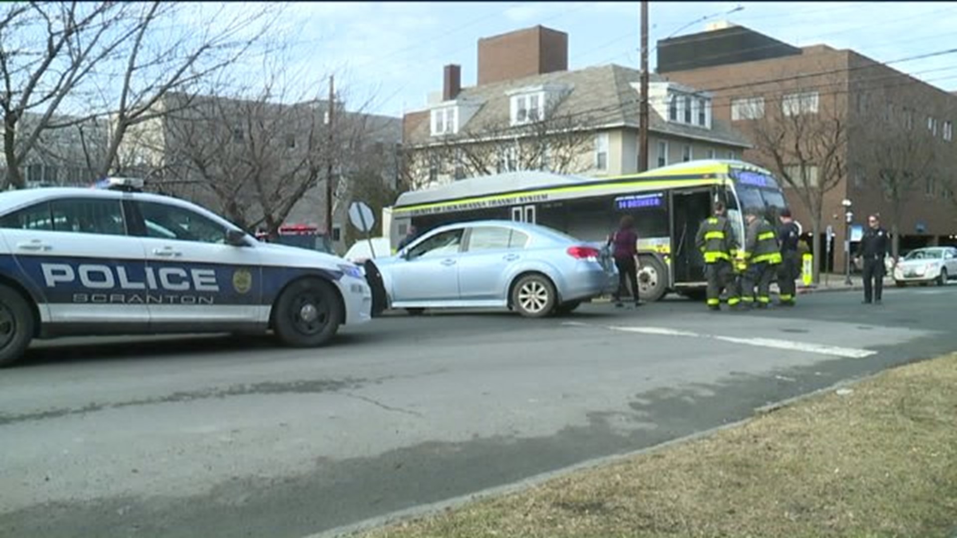 COLTS Bus, Car Collide in Scranton