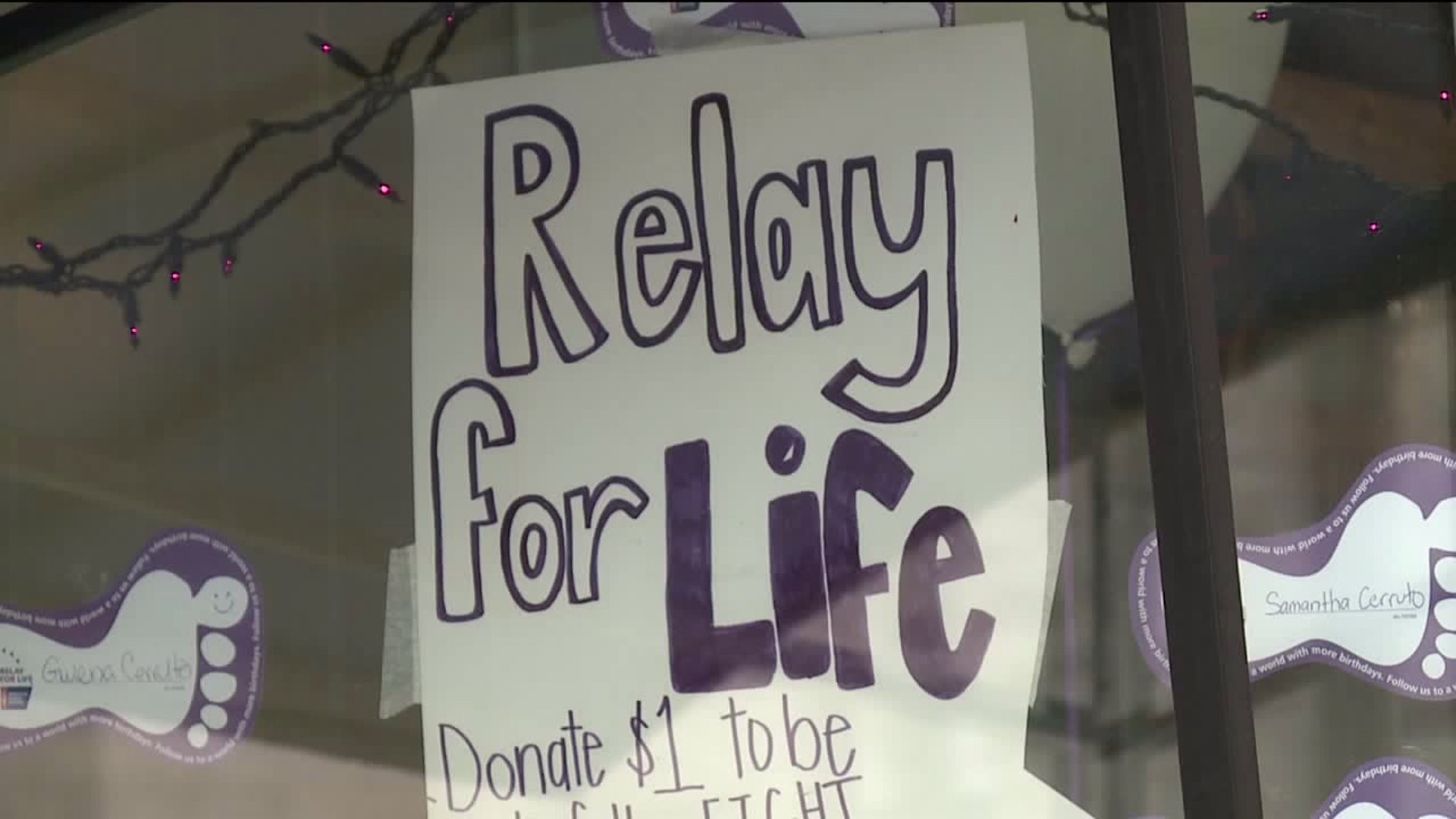 Honesdale Painted Purple for Relay for Life