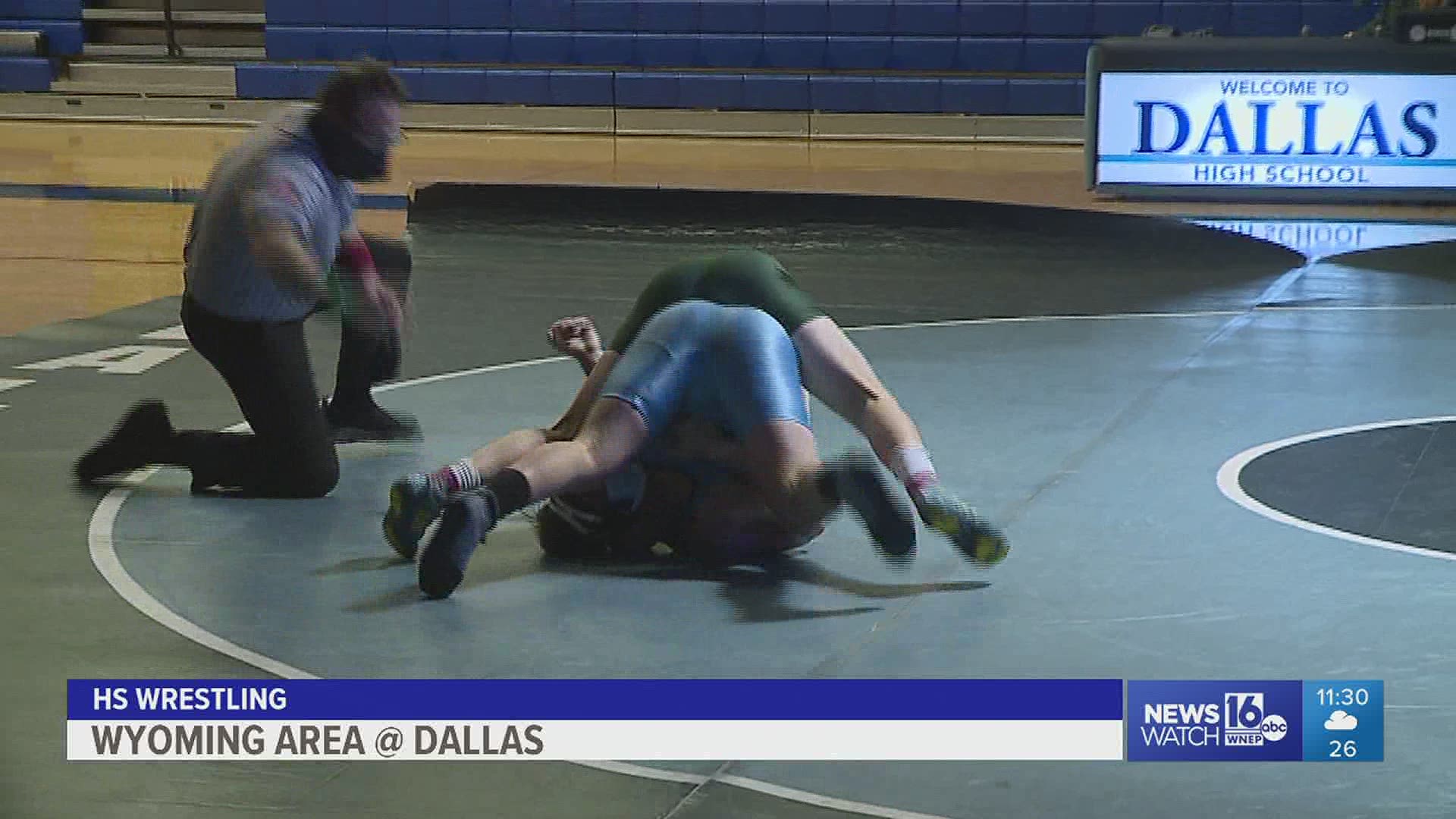 Wyoming Area dumps Dallas 54-16 in HS Wrestling