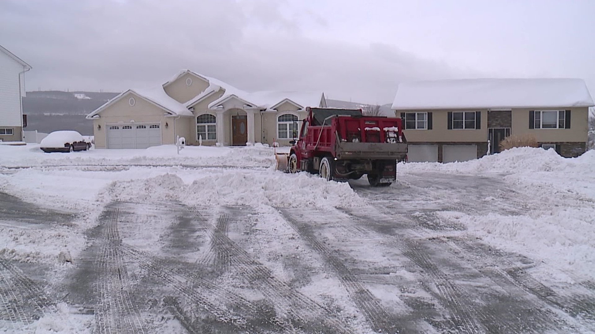 Residents in Olyphant pleasantly surprised to find wet roads in the borough Tuesday morning