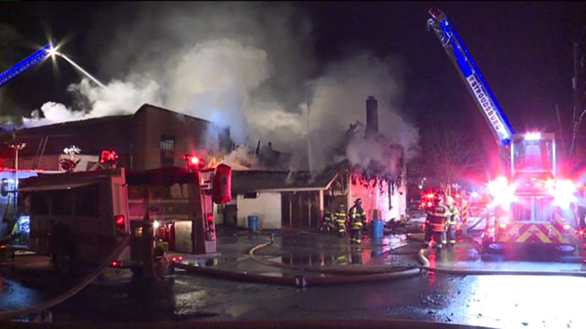 Fire Tears Through Monroe County Landmark