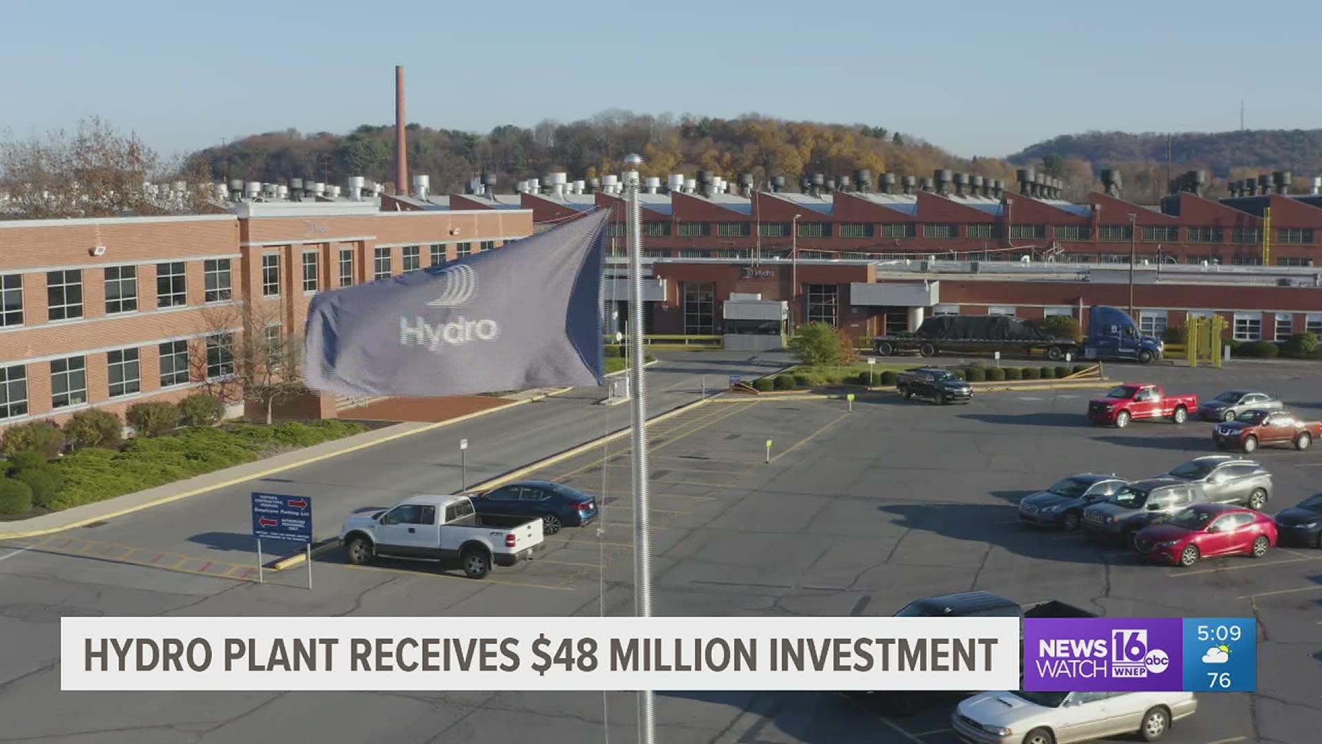 Hydro’s manufacturing plant is investing millions to modernize its facilities in Cressona.