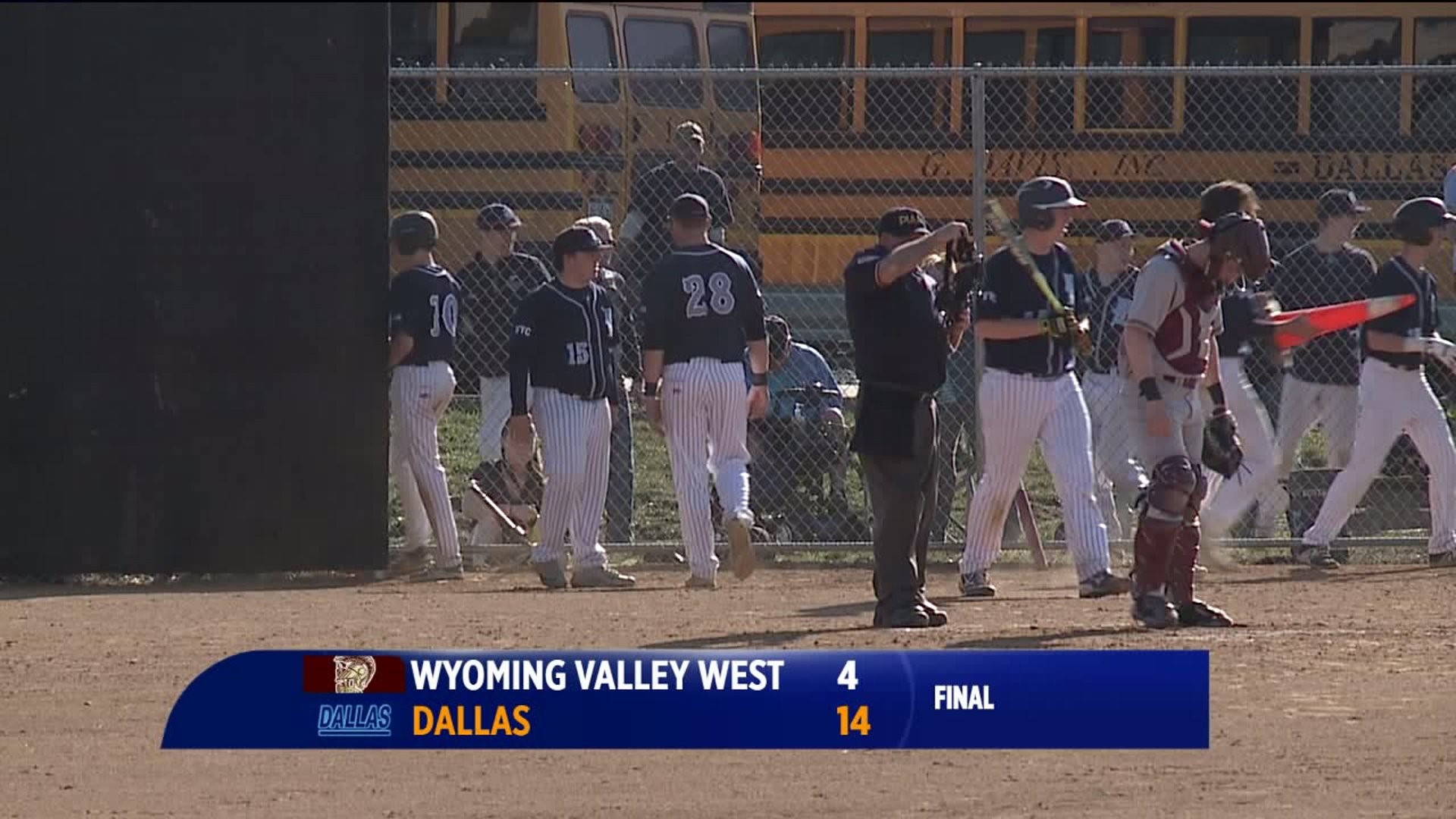 Dallas Ten Runs Wyoming Valley West 14-4