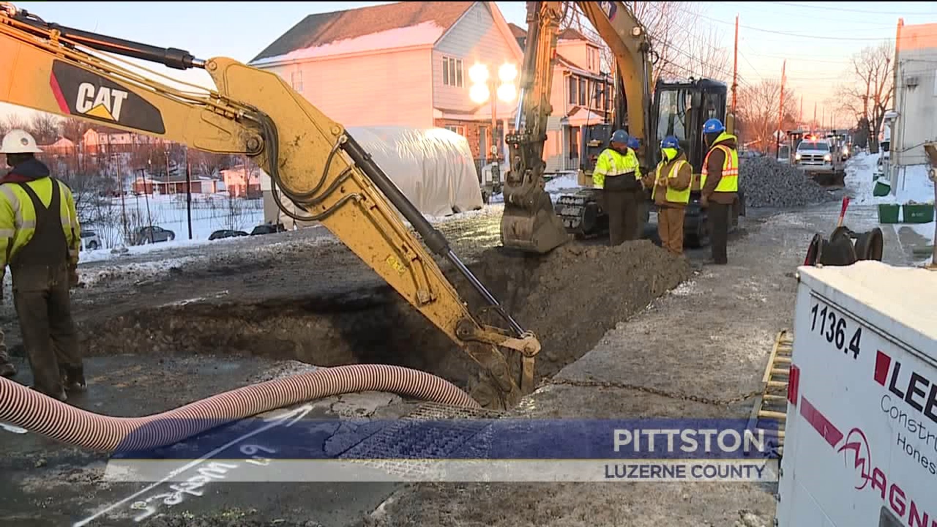 Construction Crews Battled Freezing Cold Waiting to Fix Broken Water Main