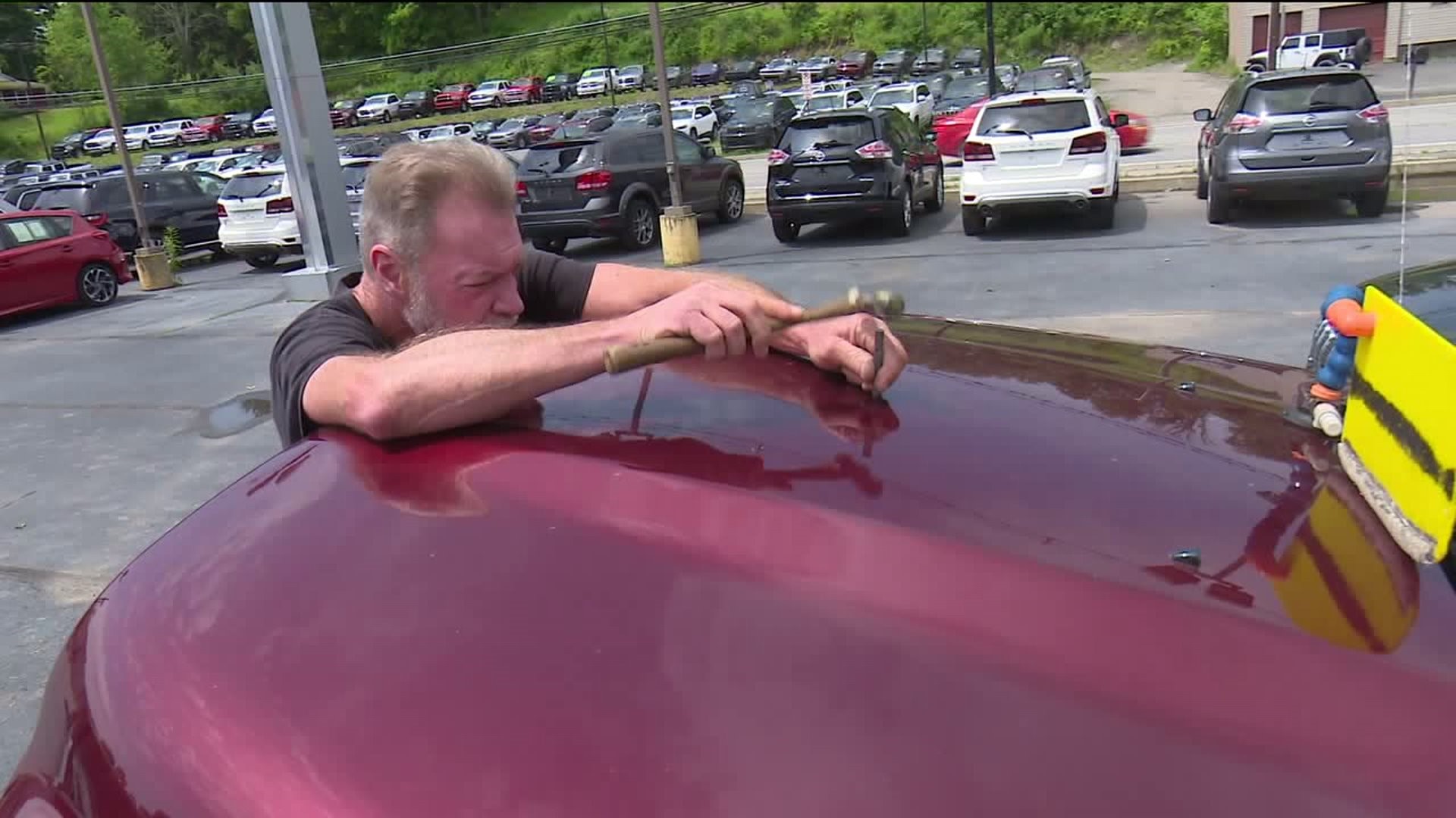 Hail Sale in the Works After Storm Damages Cars at Dealerships