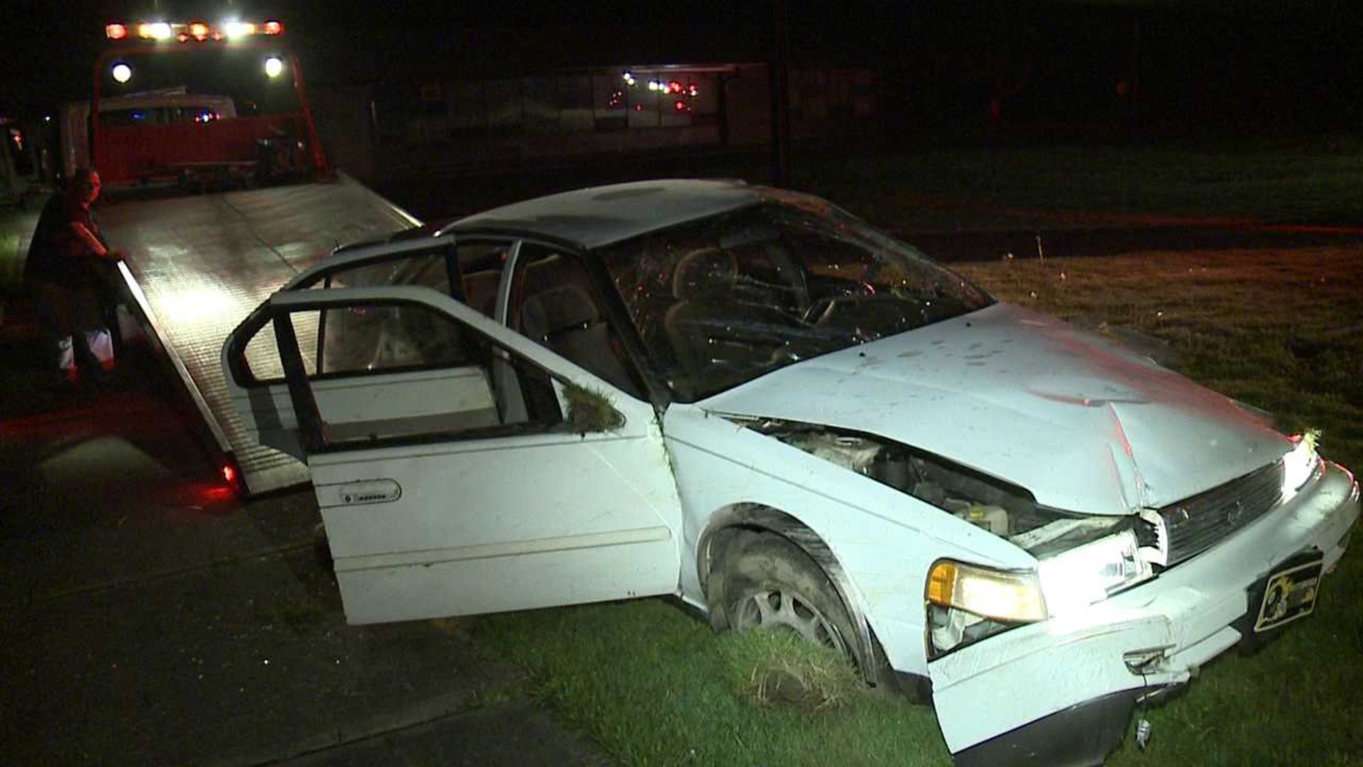 Chase Ends In Wreck, Power Outage