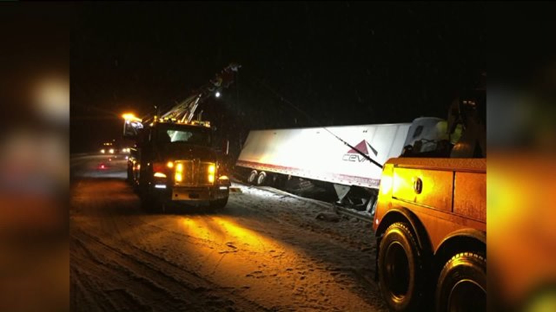 Wintry Weather Causes Crash in Wayne County