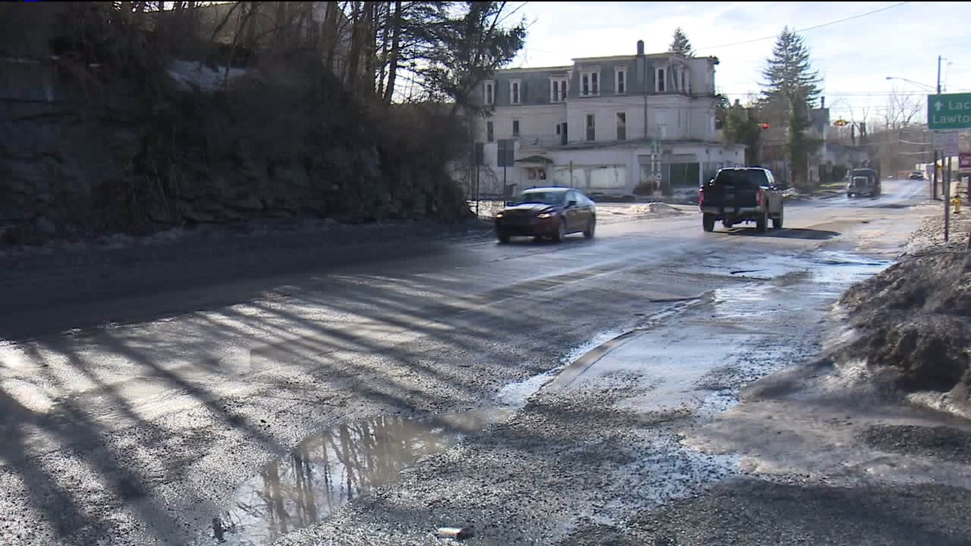 As Weather Warms, Potholes Popping Up