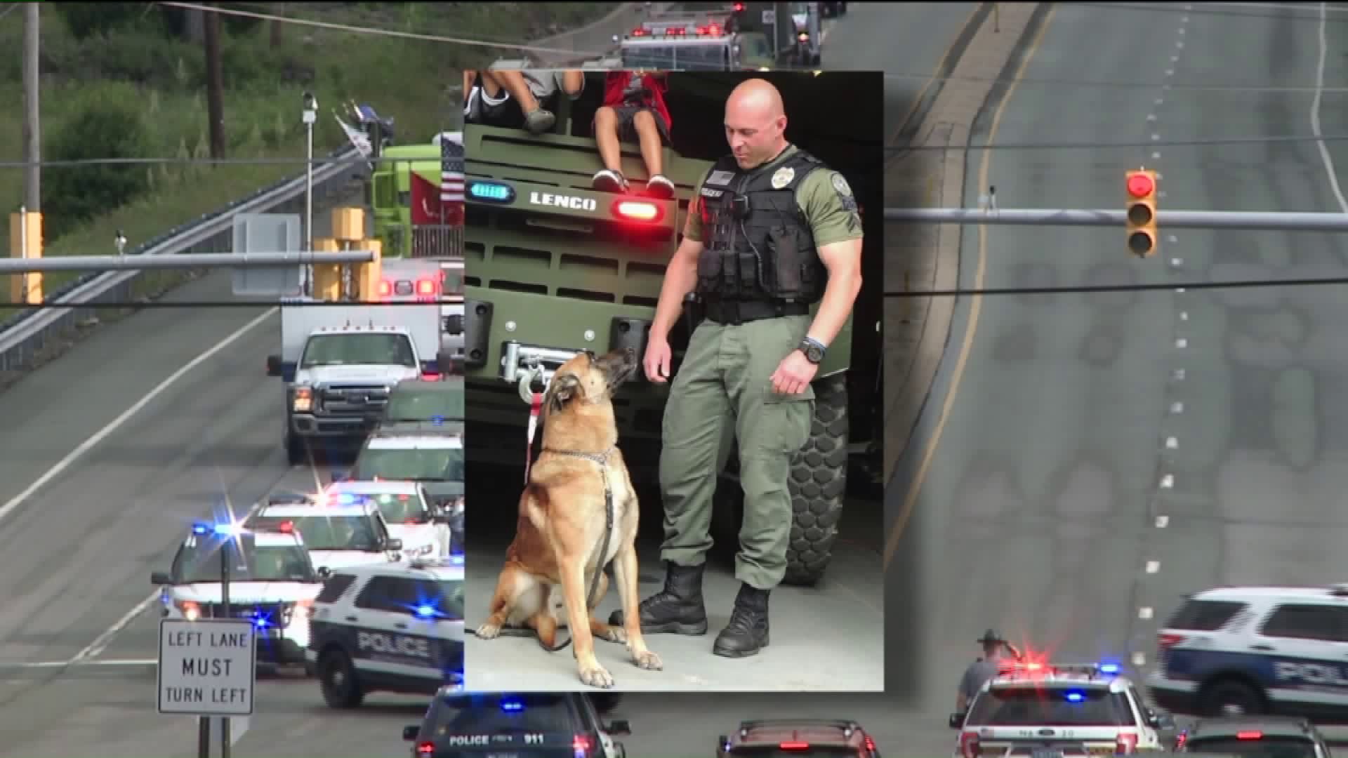 Community Comes Together for Police Dog`s Funeral