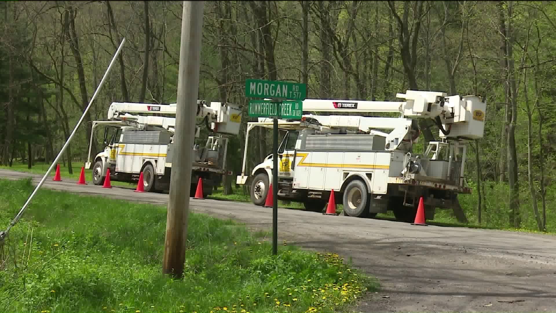 Thousands Remain without Power in Bradford County