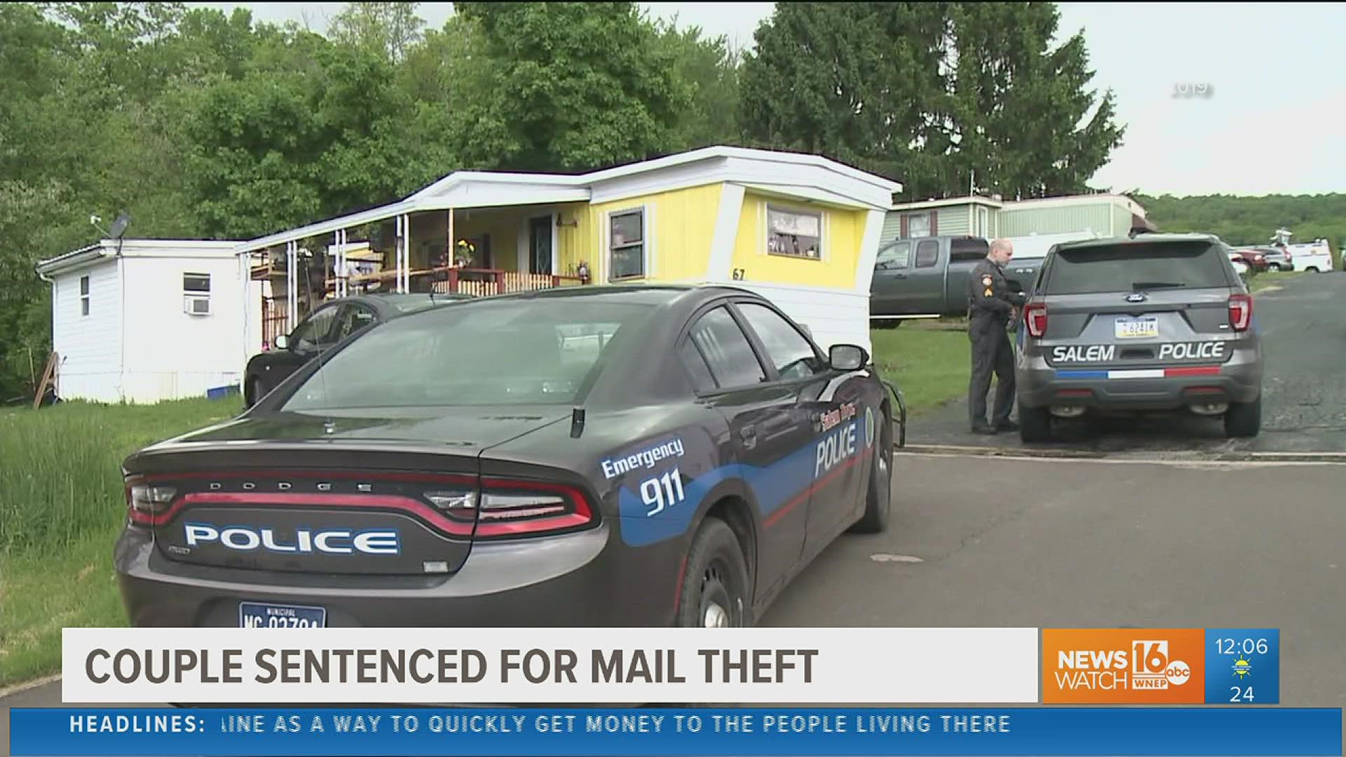 A couple is headed to prison for stealing mail from dozens of mailboxes in Luzerne and Columbia counties.