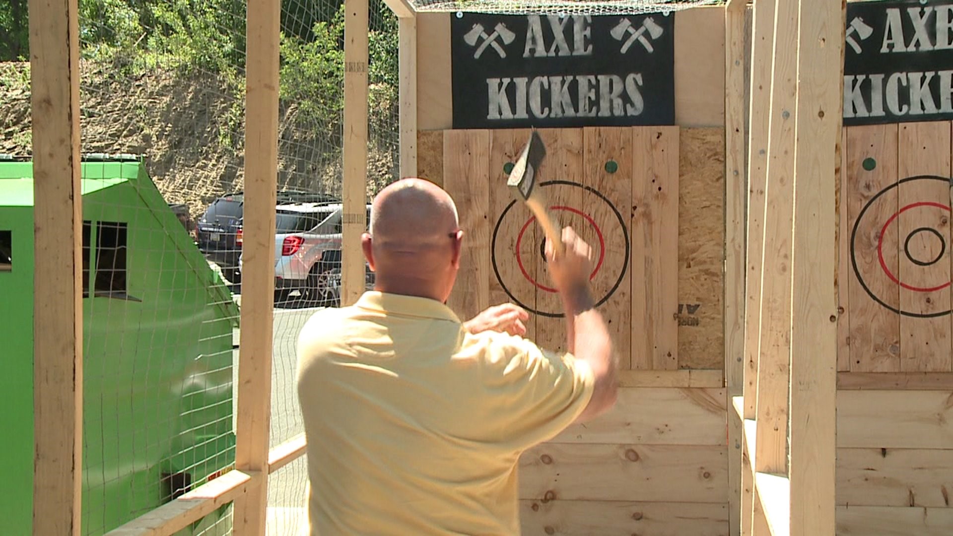 Trying out Ax Throwing in Luzerne County