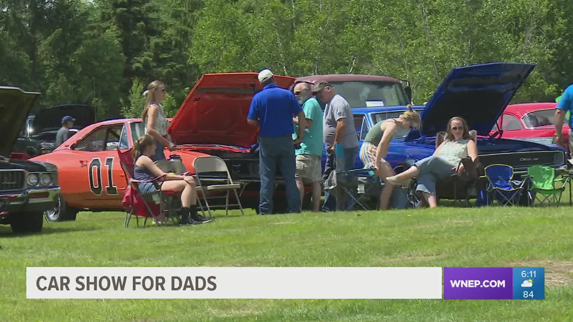 People who brought cars Sunday were asked to pitch in $10 to benefit the Griffin Pond Animal Shelter in Lackawanna County.