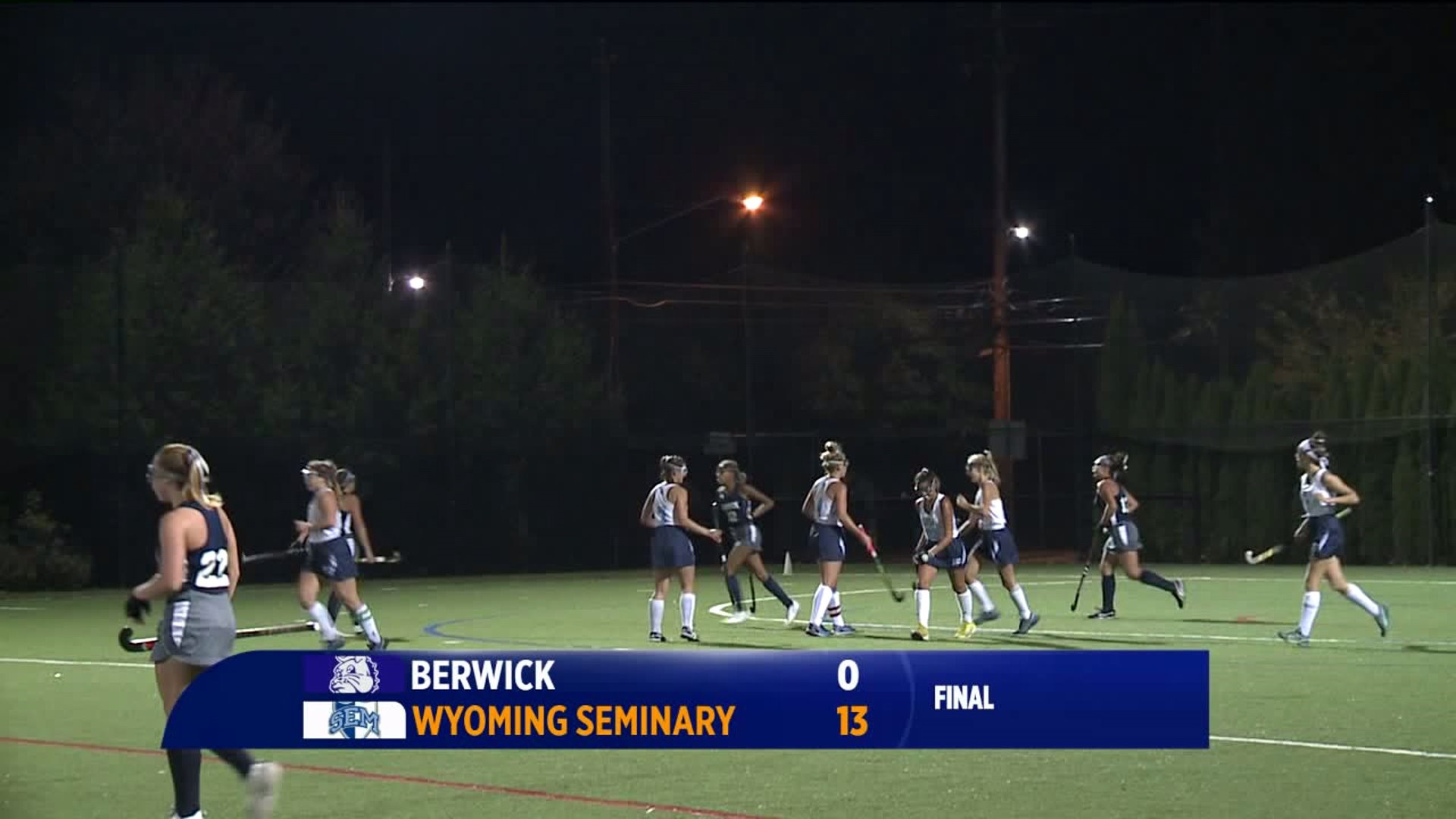 Wyoming Seminary Wins 13-0 Over Berwick in Field Hockey Quarterfinals