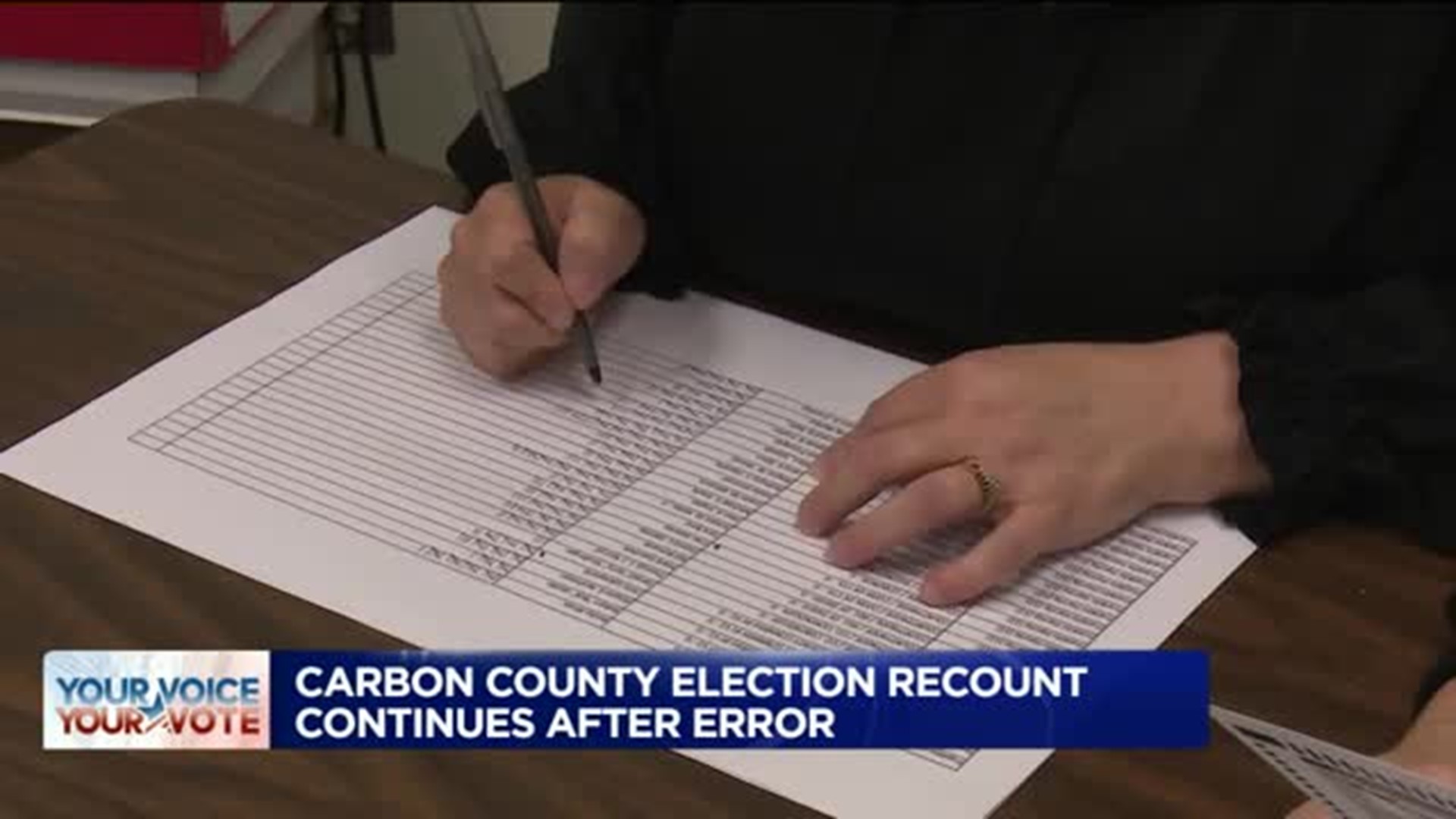 Carbon County Election Recount Continues After Error
