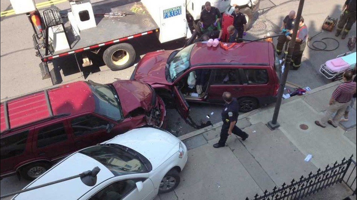 Five Car Crash in Downtown Scranton