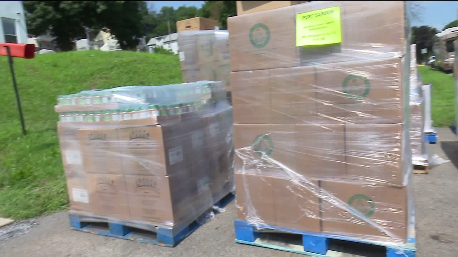 Food Donations Help Flood Victims in Port Carbon