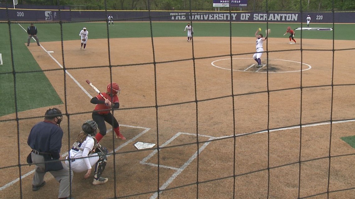 Scranton Softball Falls to Catholic, Tops Drew to Stave Off Elimination