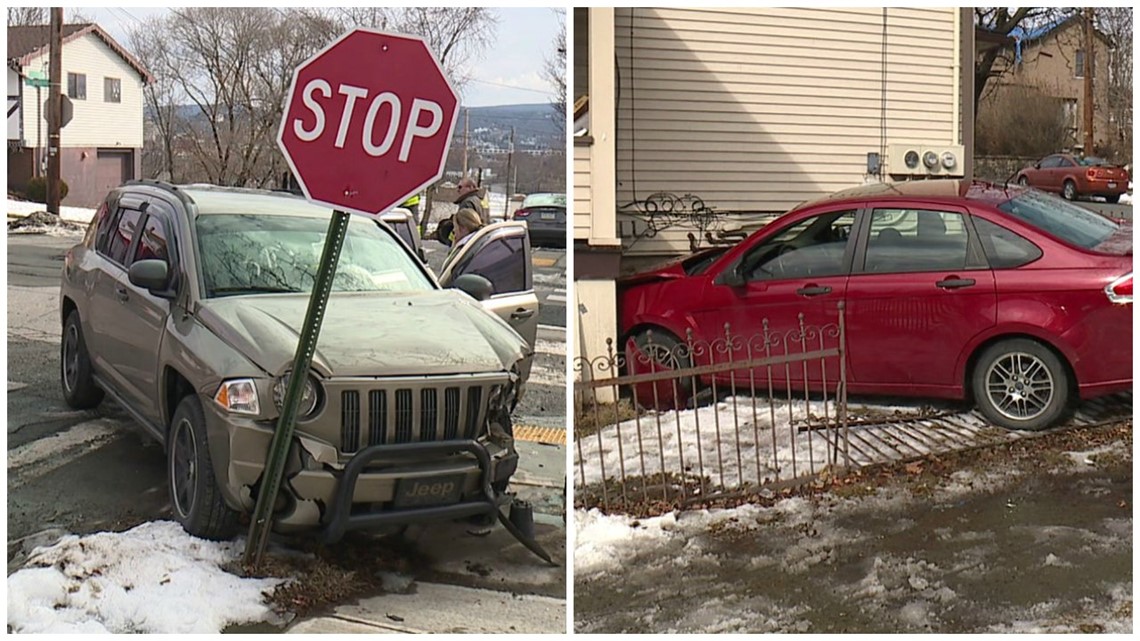 Driver Hurt in TwoCar Crash in Scranton
