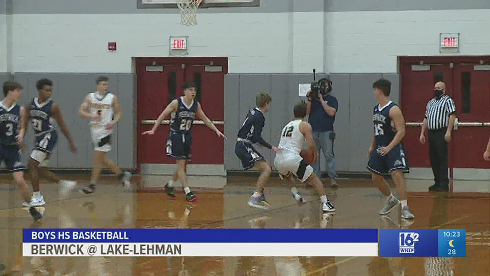 Lake-Lehman defeats Berwick in boys HS basketball