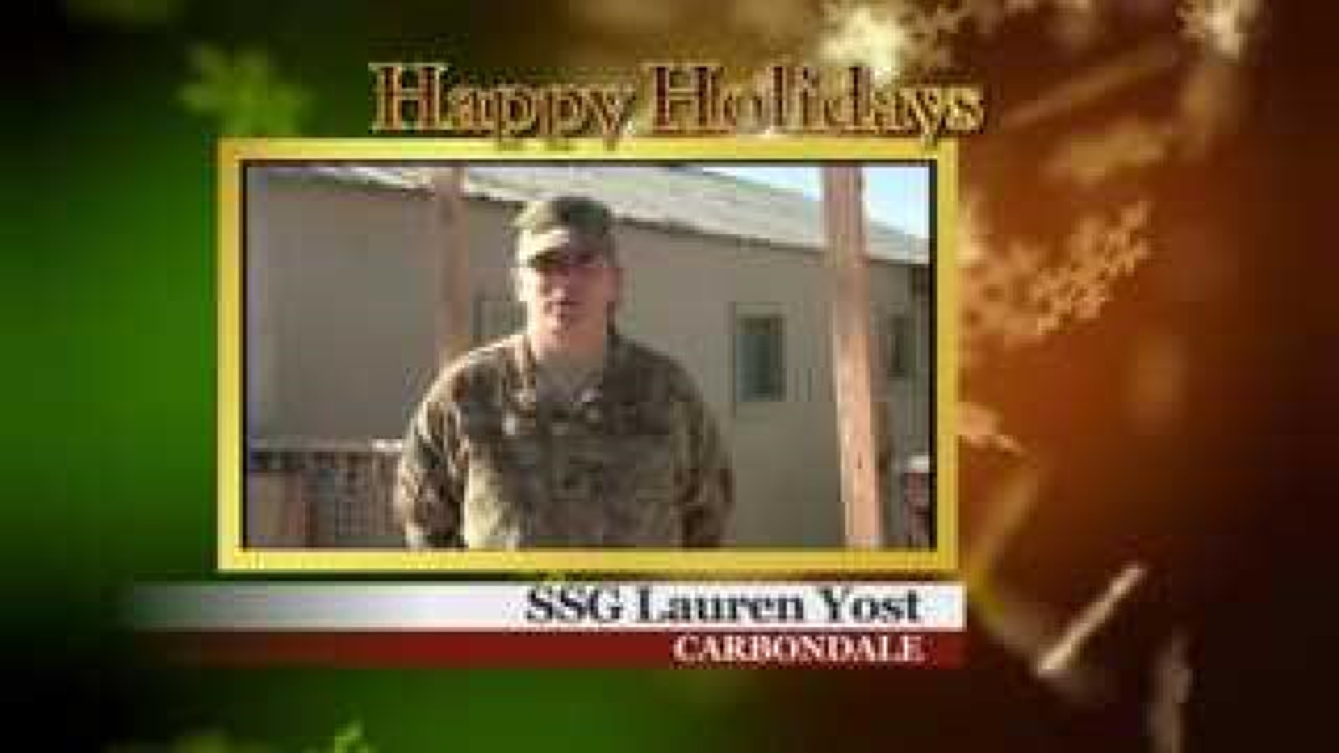 Military Greeting: Lauren Yost