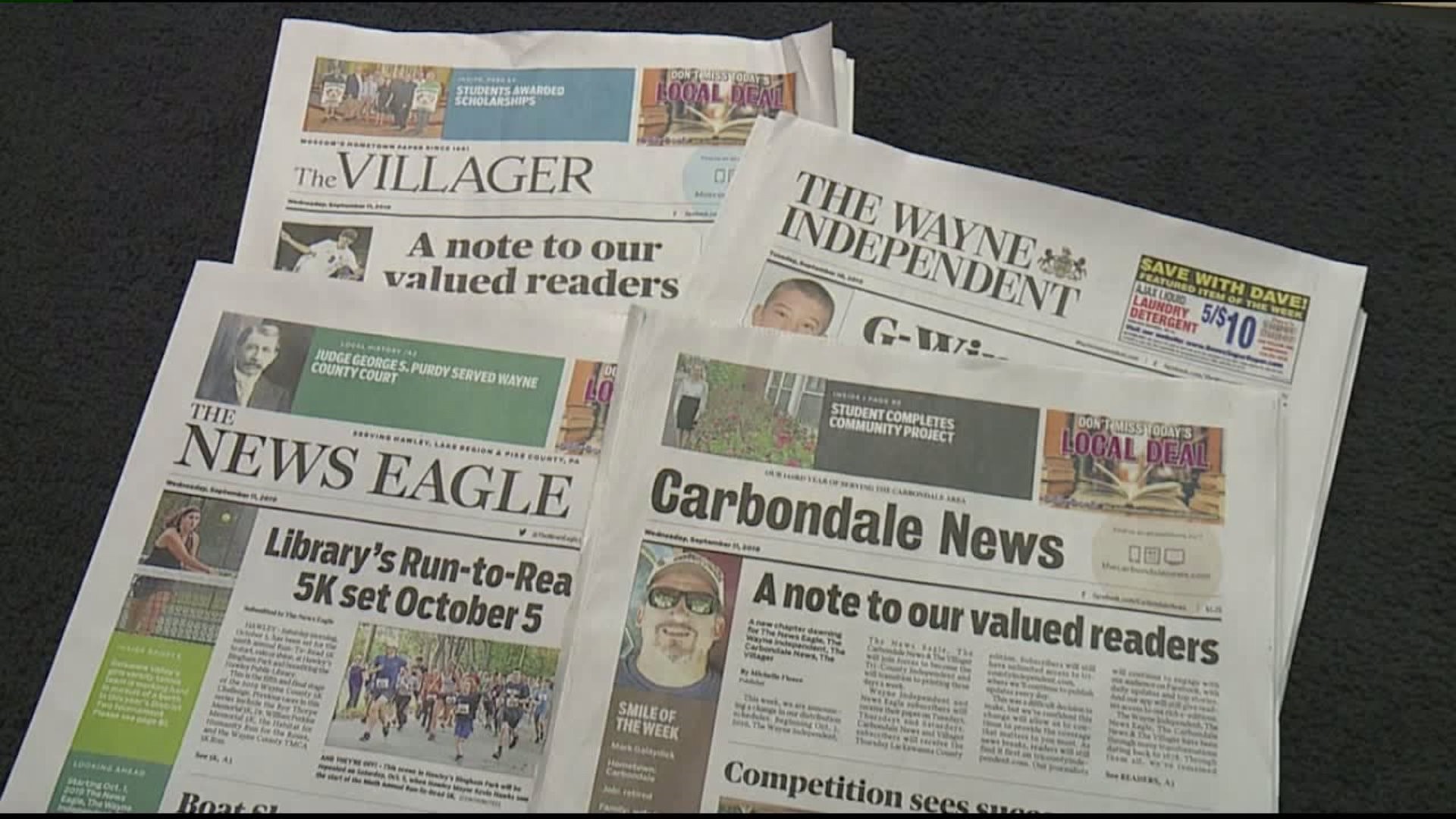 Newspapers Merging in Wayne, Lackawanna, Pike Counties