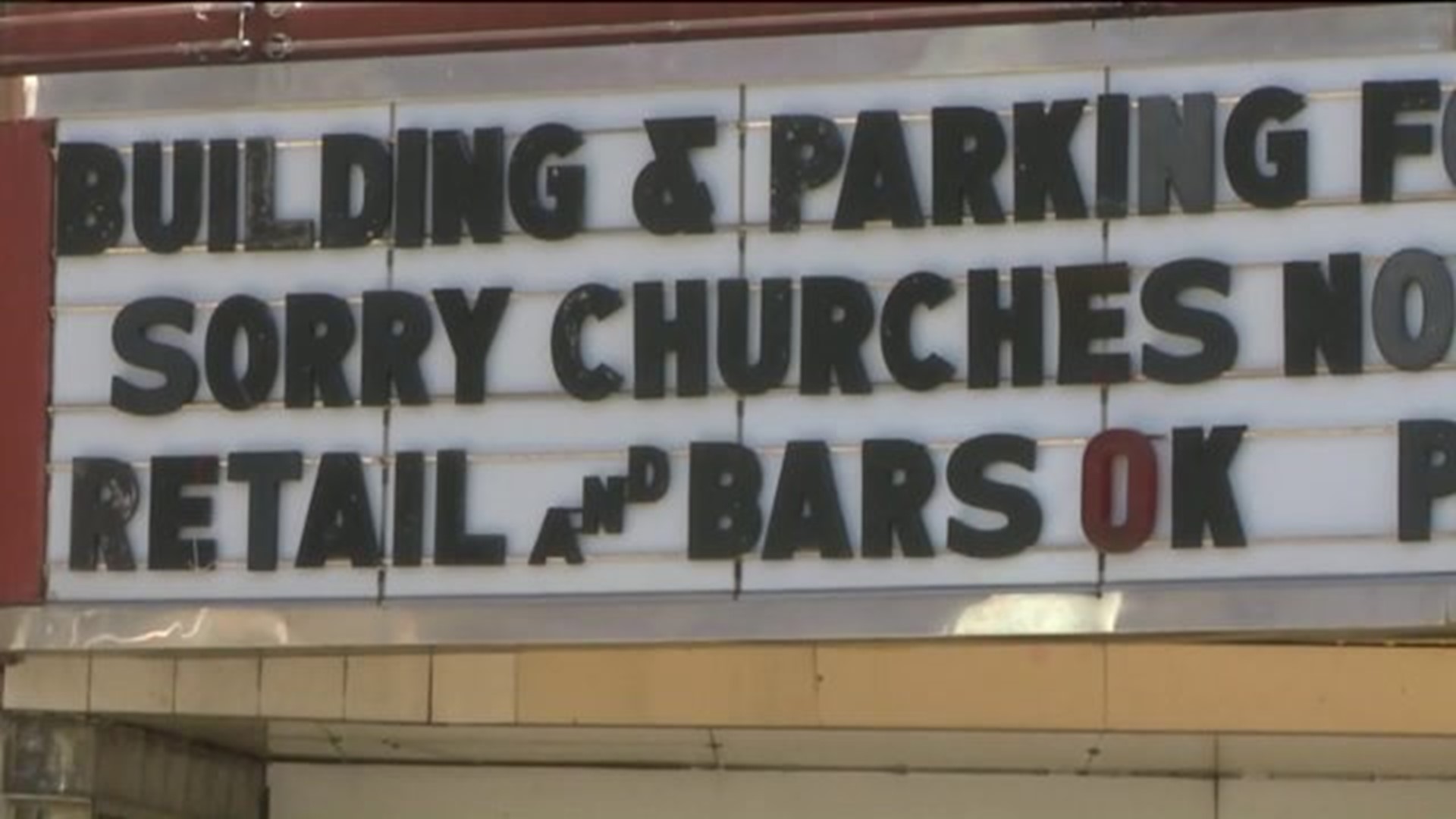 Theater Marquee Drums Up Controversy in Muncy