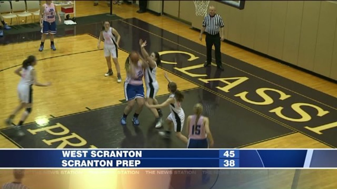 West Scranton Scranton Prep girls basketball