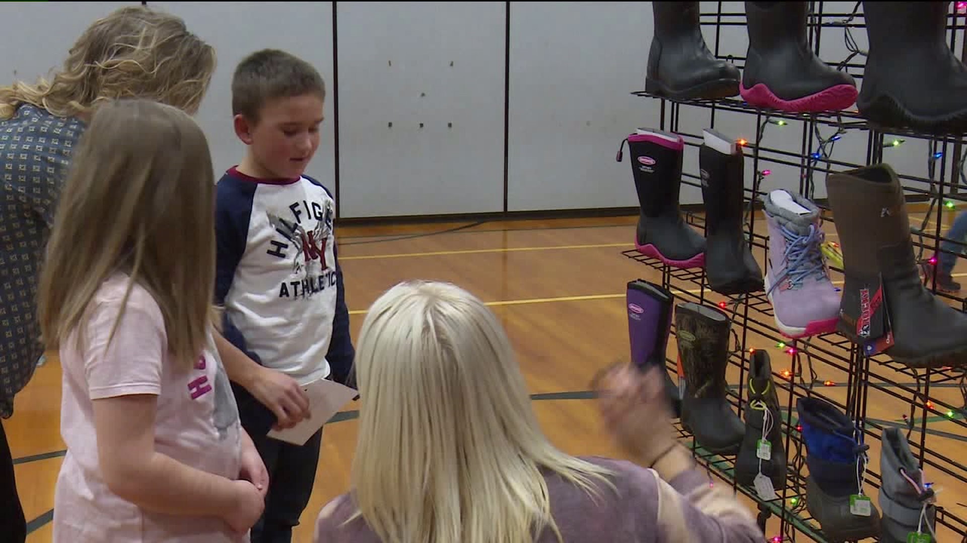 Local Businessman Donates Over 500 Pairs of Shoes to Elementary Students